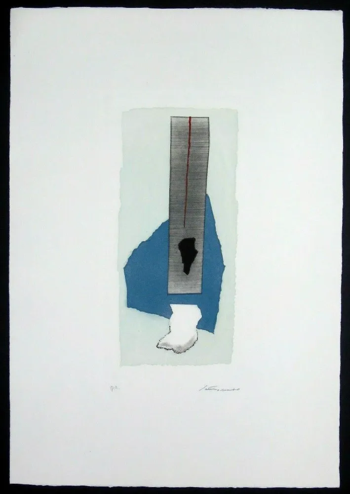 Etching Santomaso - Composizione (b)