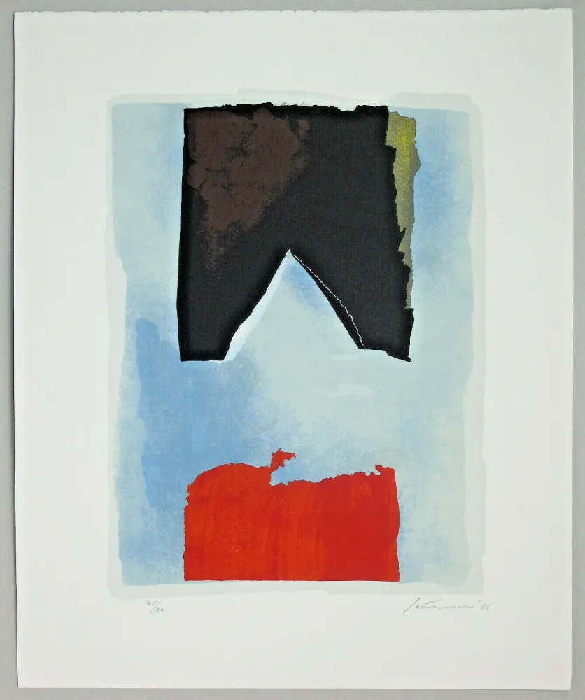 Etching Santomaso - Composizione (d)