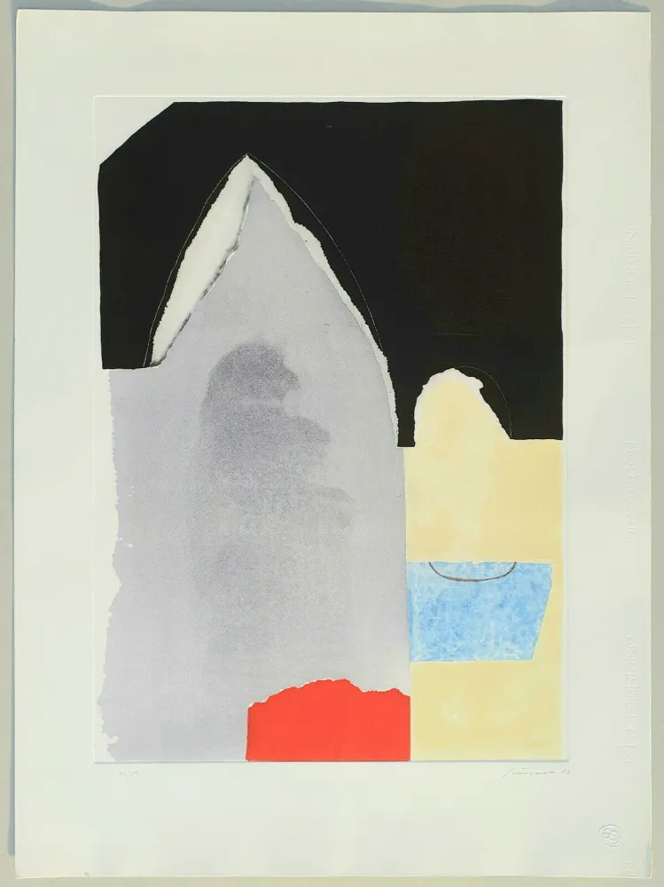 Etching Santomaso - Composizione tav. 1