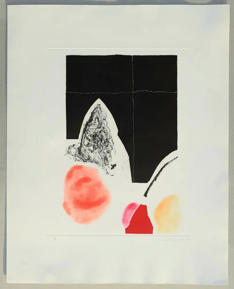 Etching Santomaso - Composizione tav. 4