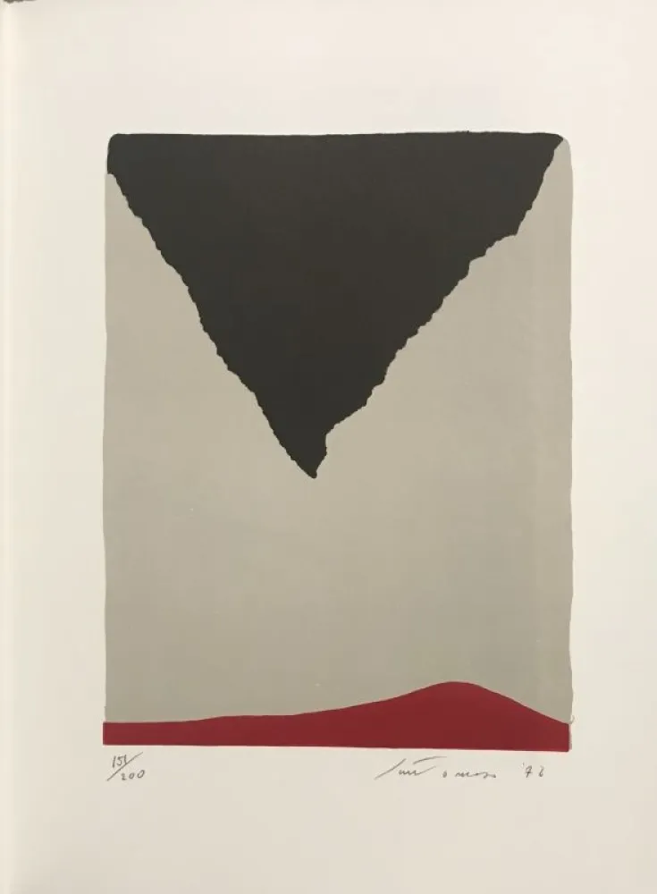 Lithograph Santomaso - Erker-Treffen 1