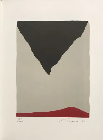 Lithograph Santomaso - Erker-Treffen 1