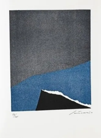 Lithograph Santomaso - Jean Cassou: vingt-deux poèms