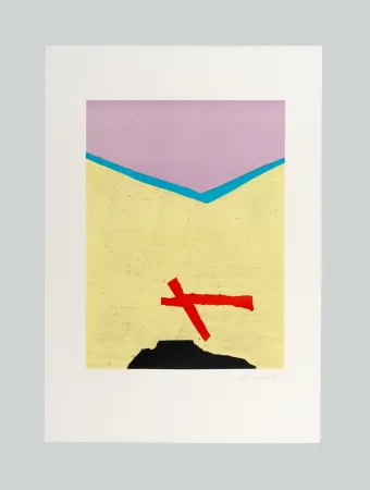 Lithograph Santomaso - Racconto