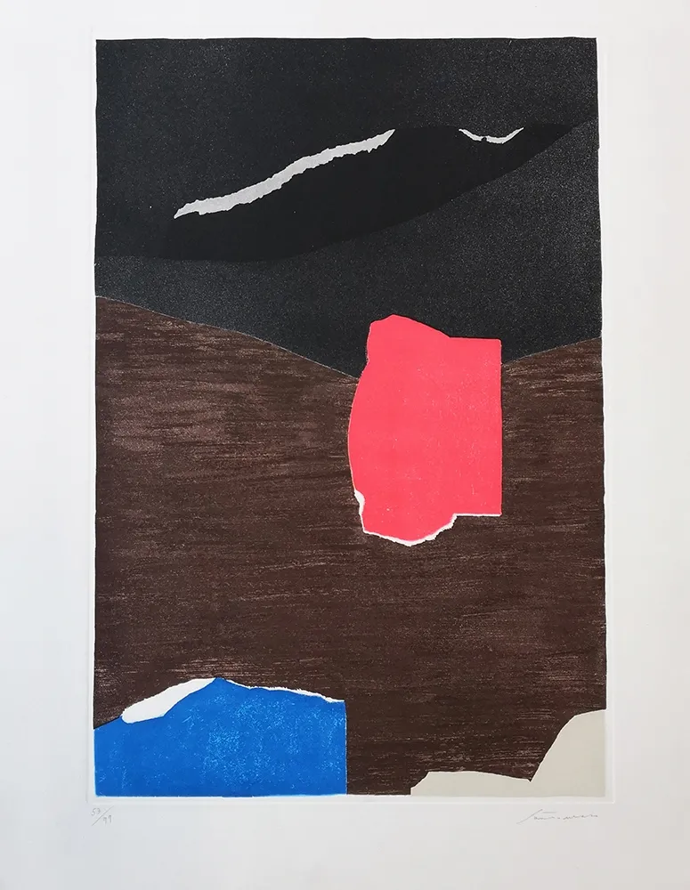 Etching And Aquatint Santomaso - Senza titolo 1