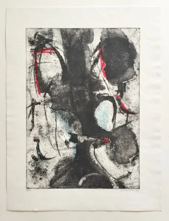 Etching And Aquatint Santomaso - Senza titolo
