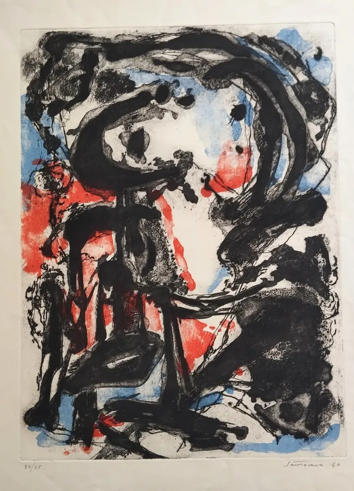 Etching And Aquatint Santomaso - Senza titolo