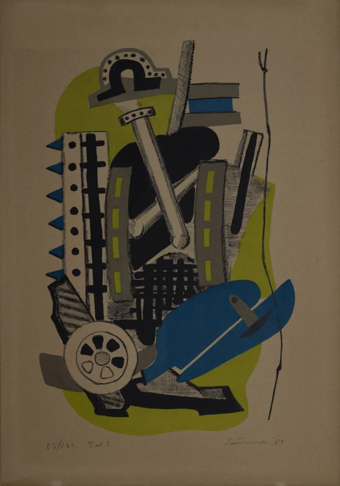 Lithograph Santomaso - Tav. 5