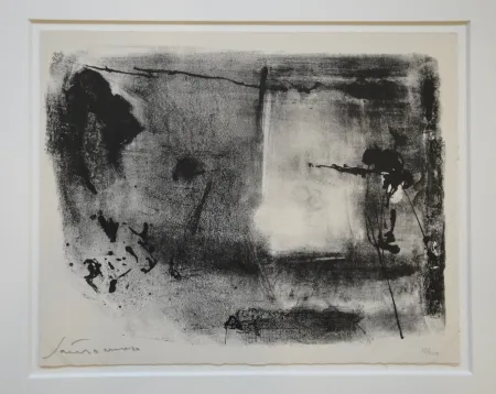 Lithograph Santomaso - Untitled
