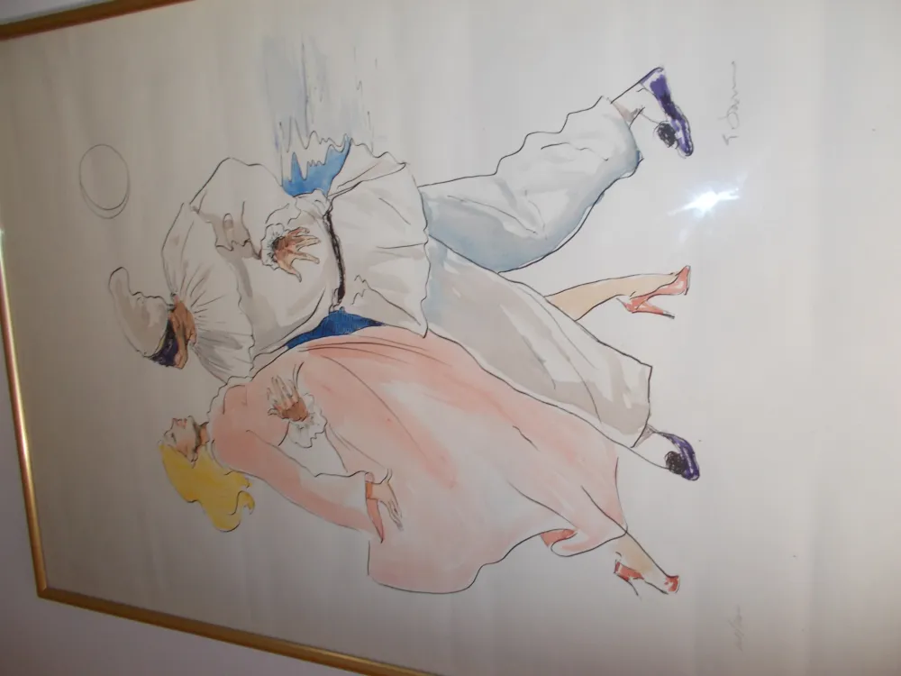 Lithograph Sarno - Le Bal