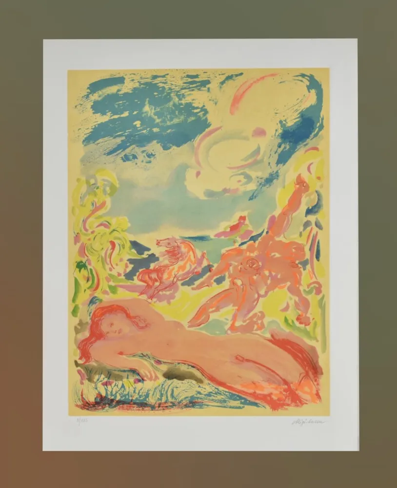 Etching And Aquatint Sassu - Untitled