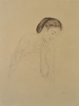 Etching Sauer - Femme de profil