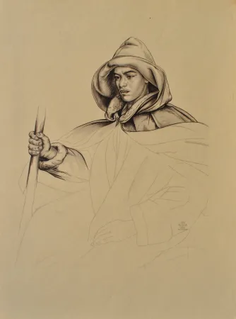 Etching Sauer - Le berger Andalou