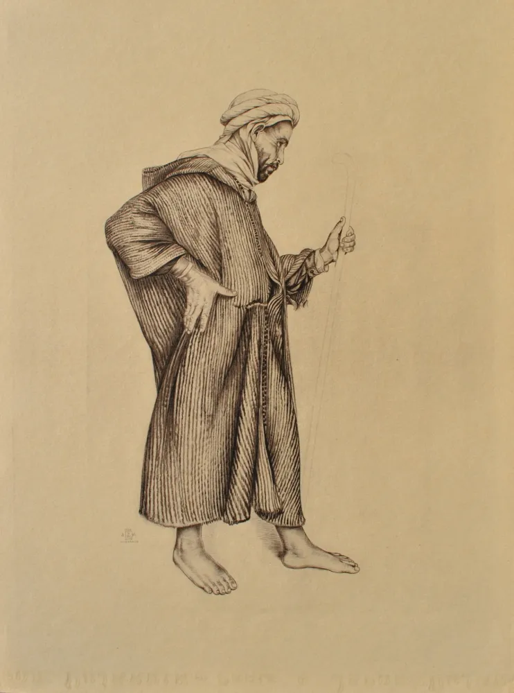 Etching Sauer - Le voyageur du désert