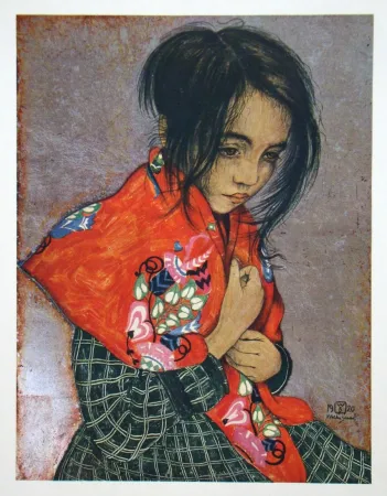 Etching Sauer - Portrait d'enfant