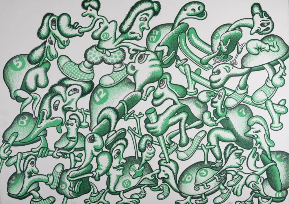 Lithograph Saul - Composition