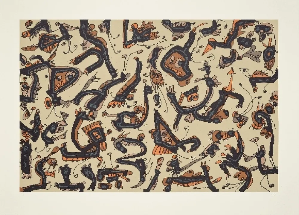 Lithograph Saura - Abierta 1