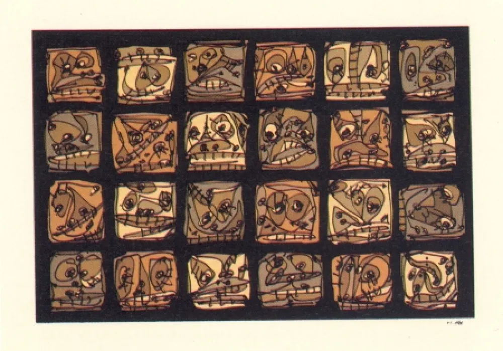 Lithograph Saura - Abierta 2