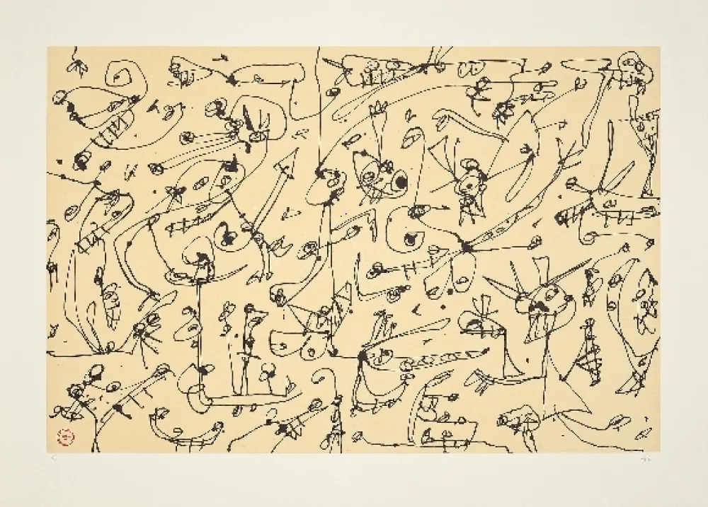 Lithograph Saura - Abierta 3