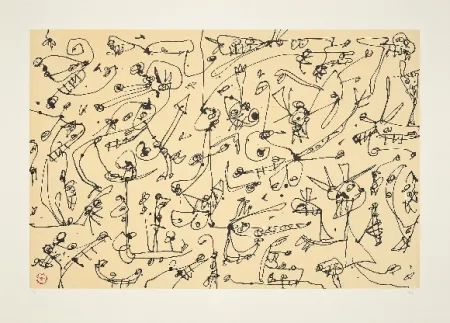 Lithograph Saura - Abierta 3