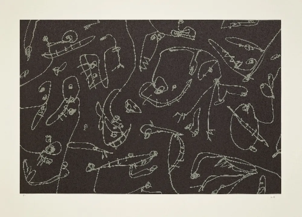 Lithograph Saura - Abierta 5