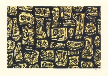 Lithograph Saura - Abierta 8