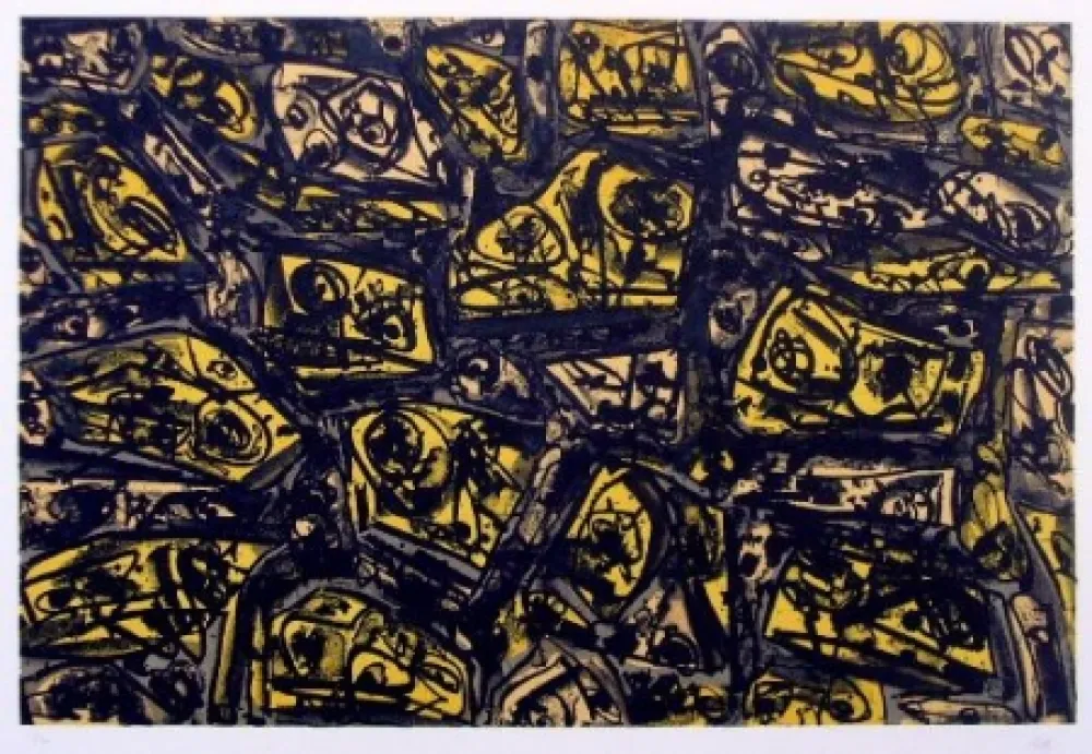 Lithograph Saura - Antonio Saura