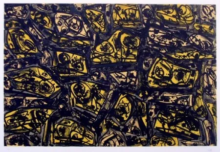 Lithograph Saura - Antonio Saura