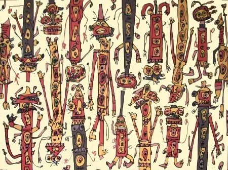 Lithograph Saura - Antonio Saura