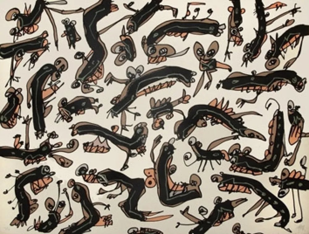 Lithograph Saura - Antonio Saura