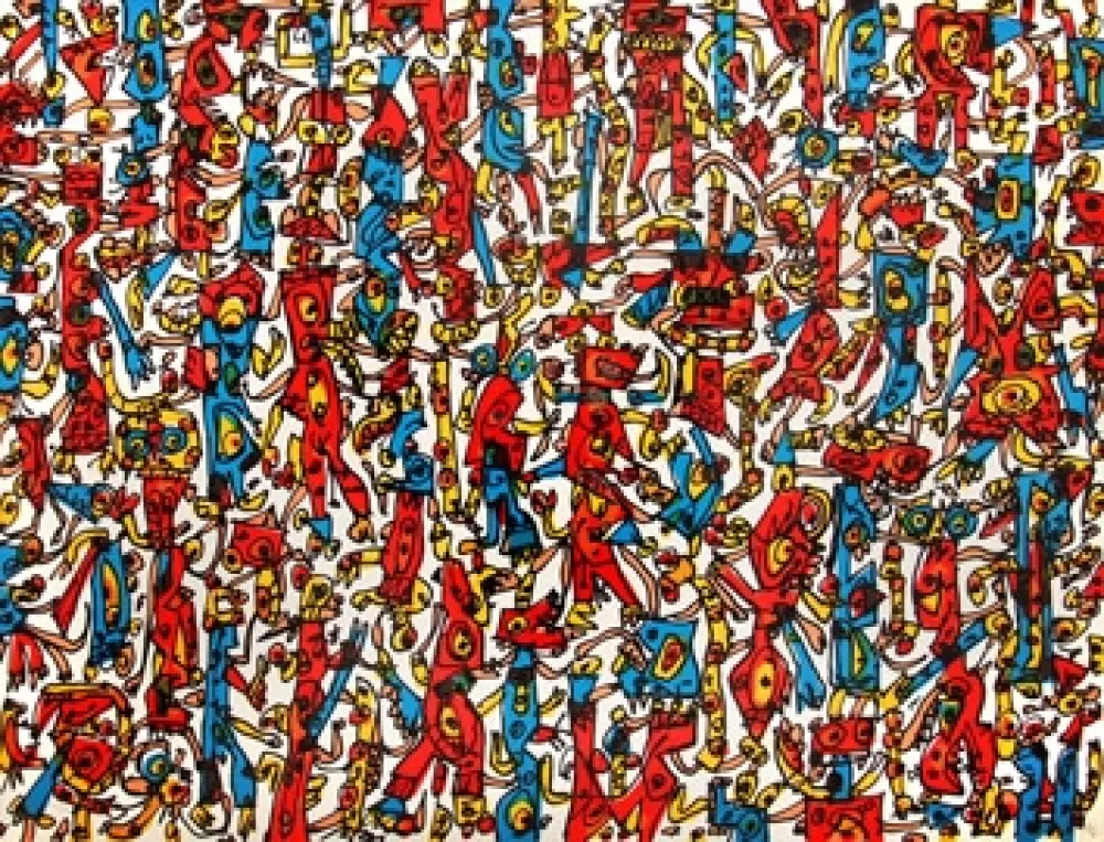 Lithograph Saura - Antonio Saura