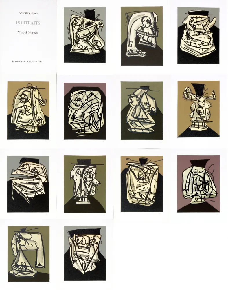 No Technical Saura - Antonio Saura/Portrait/Marcel Moreau/Edtions Atelier Clot