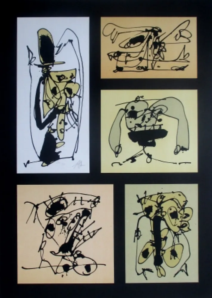 Lithograph Saura - Cinco en uno