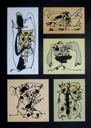 Lithograph Saura - Cinco en uno