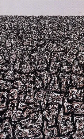 Lithograph Saura - Copa del mundo de futbol