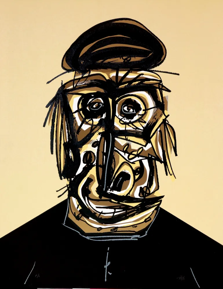 Lithograph Saura - Don, Une chaire d'ombre