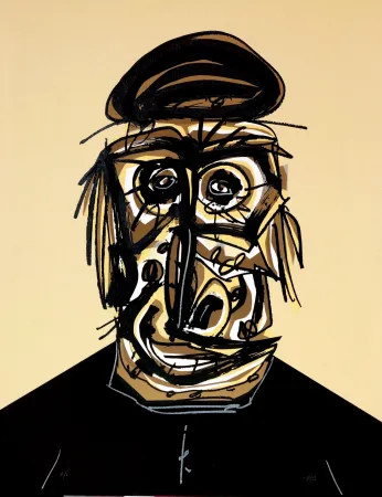 Lithograph Saura - Don, Une chaire d'ombre