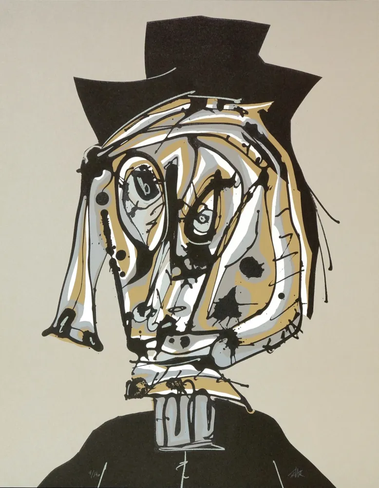 Lithograph Saura - Dora Maar visitada I