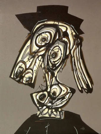 Lithograph Saura - Dora Maar visitada II