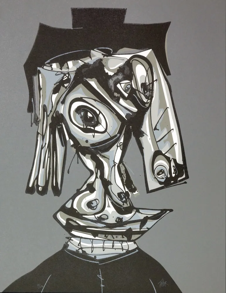 Lithograph Saura - Dora Maar visitada III