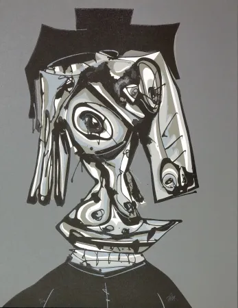 Lithograph Saura - Dora Maar visitada III