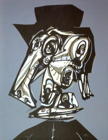 Lithograph Saura - Dora Maar visitada V