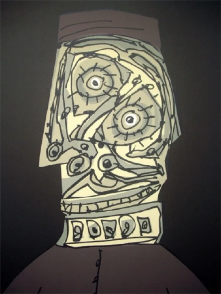 Lithograph Saura - El caballero