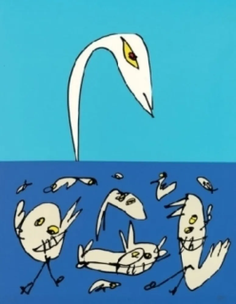 Lithograph Saura - El patito feo