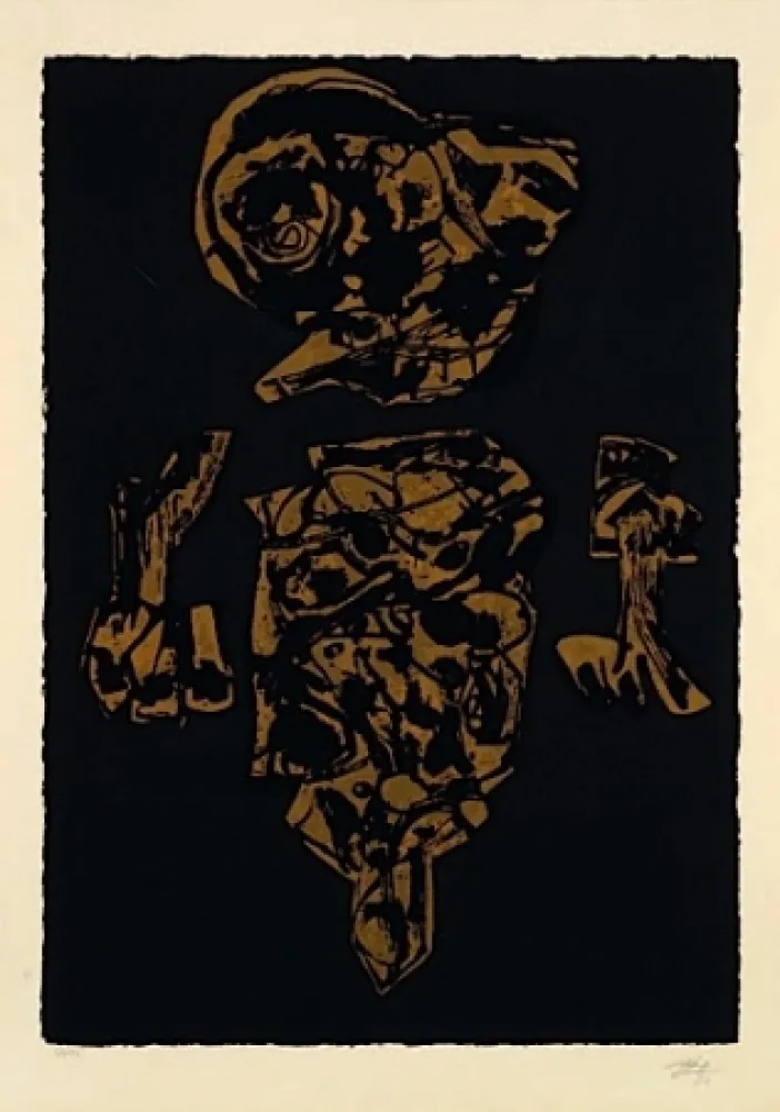 Lithograph Saura - EL VELON GOTEABA SOBRE SU TRAJEDE CEREMONIA