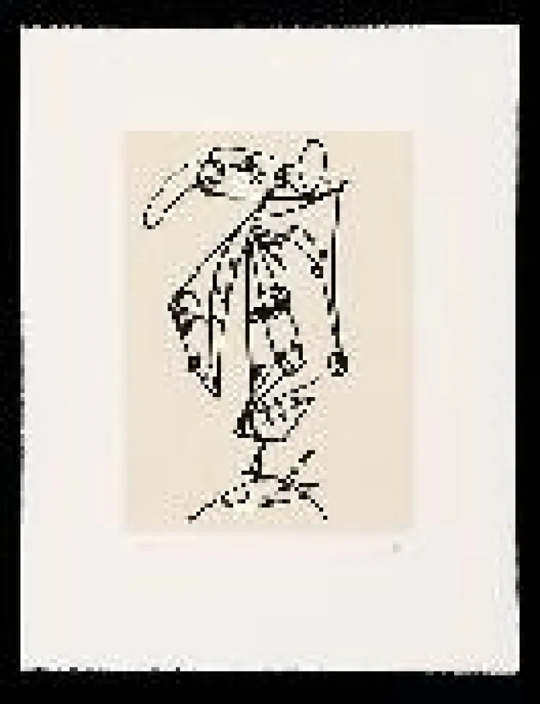 Etching And Aquatint Saura - Frauen portrait mit Hut 1