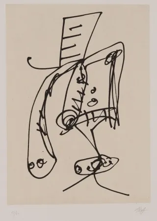 Etching And Aquatint Saura - Frauen portrait mit Hut 2