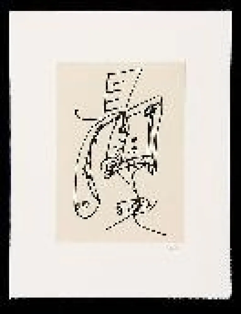 Etching And Aquatint Saura - Frauen portrait mit Hut 2