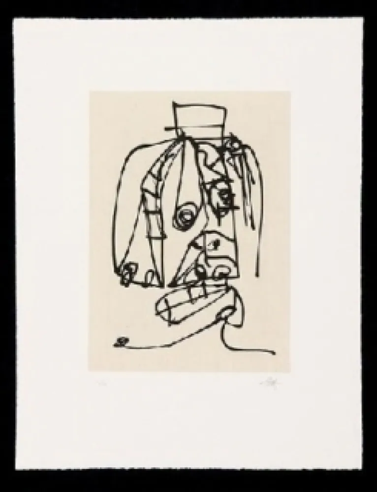 Etching And Aquatint Saura - Frauen Portrait mit Hut 3