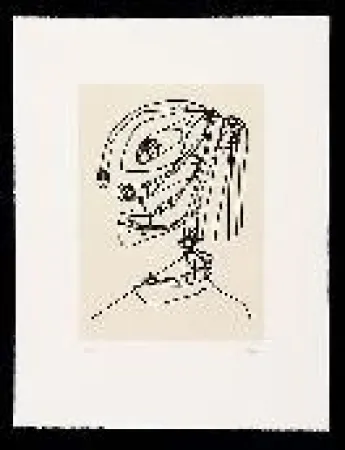 Etching And Aquatint Saura - Frauen portrait mit Hut 4